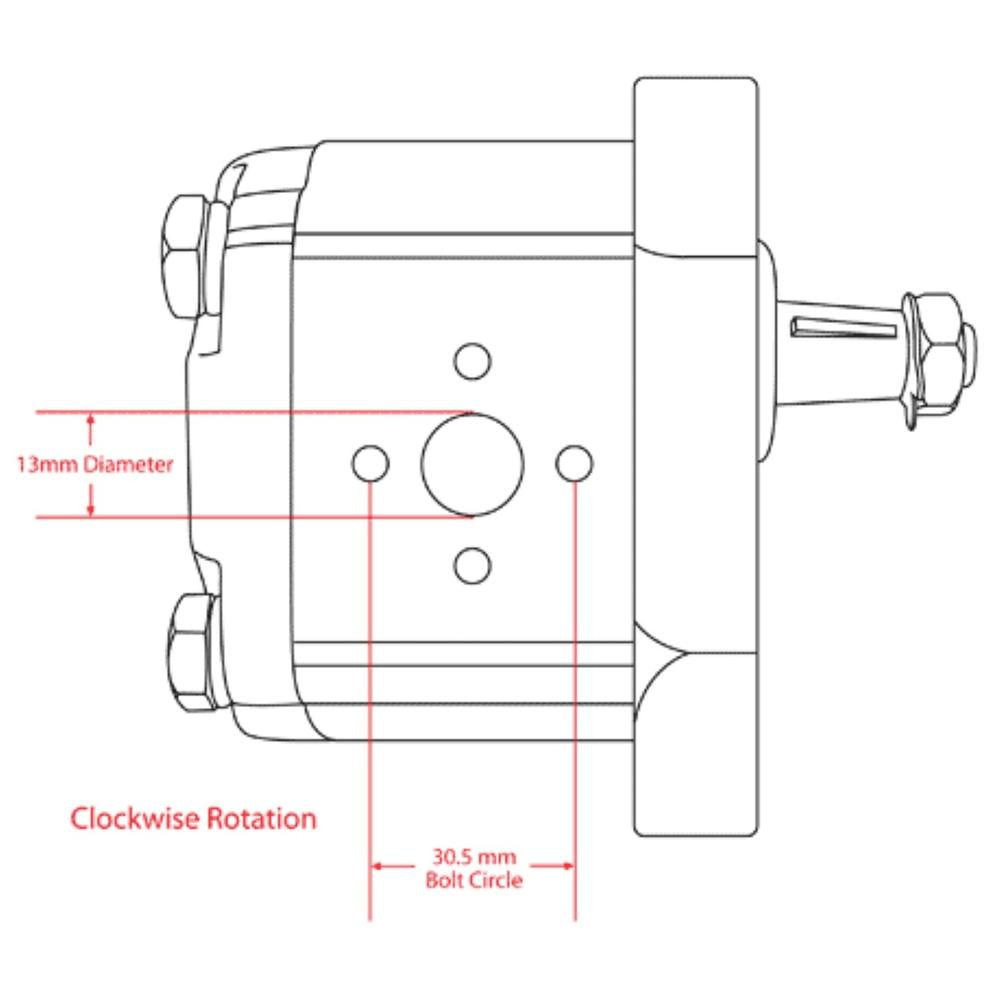5179724 New Hydraulic Pump Fits Landini Tractor Models 6830 8880