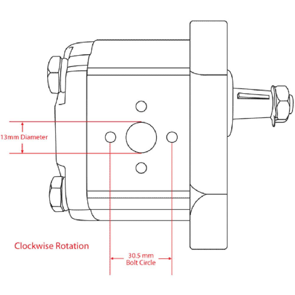 Hydraulic Pump Fits Long Replaces TX11830-CLOCKWISE