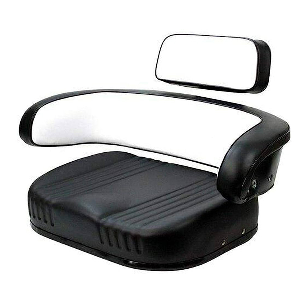 Seat Cushion Set - 3-Piece Set Vinyl Black/White