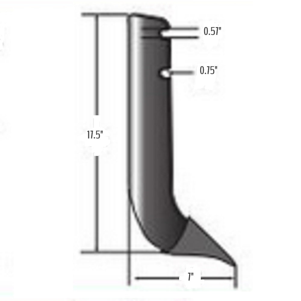 S.22845 Scarifier Shank W/ Tip, 17.5"