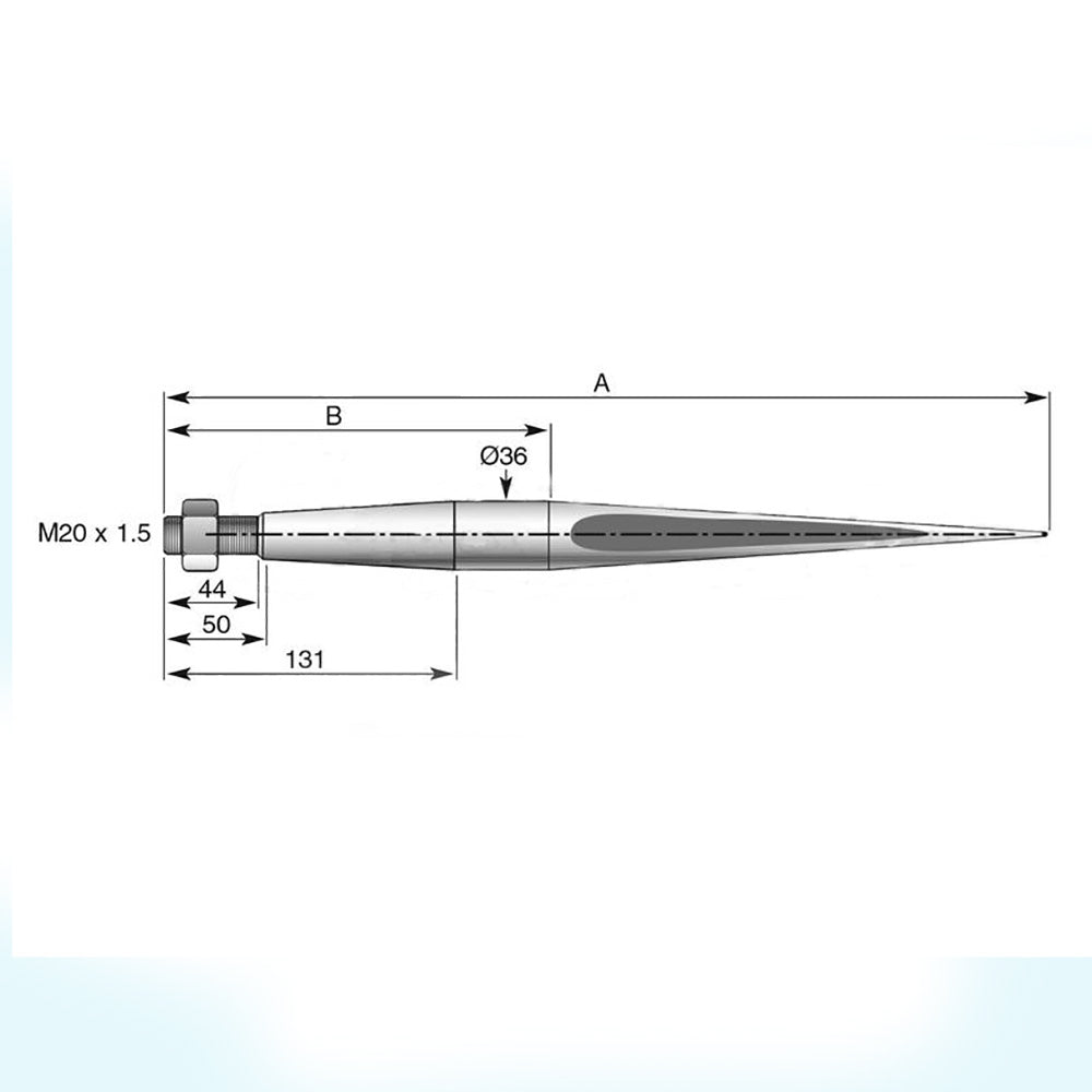Bale Spear Fits Stoll Replaces 1417400