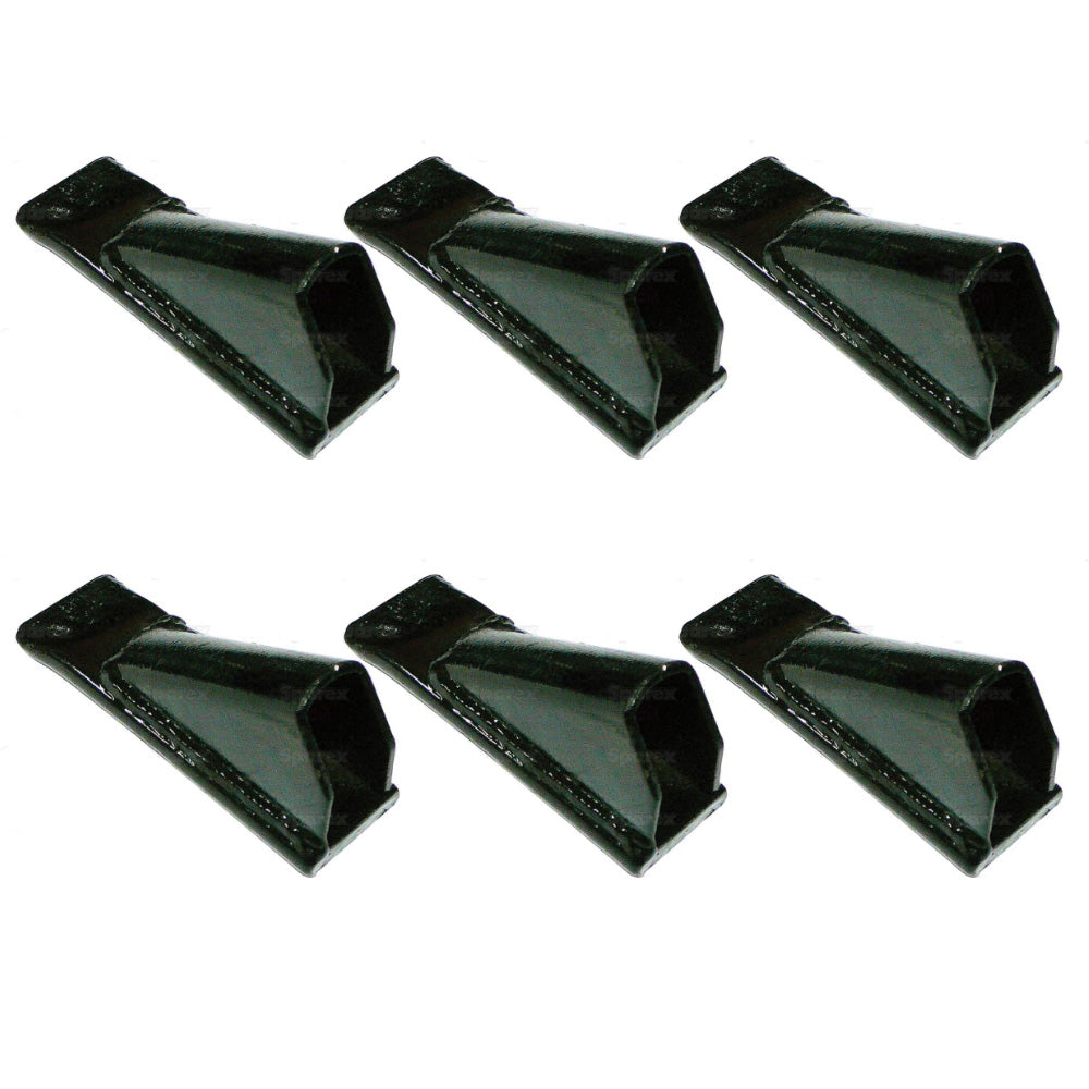 6 Pack Box Blade Scape Blade Ripper Shanks Points Tips For 3/4" Thick Shanks