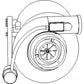 J800426 Turbocharger Fits Case IH MX240 MX255 MX270 MX285 STX275 STX325 FLX3300B
