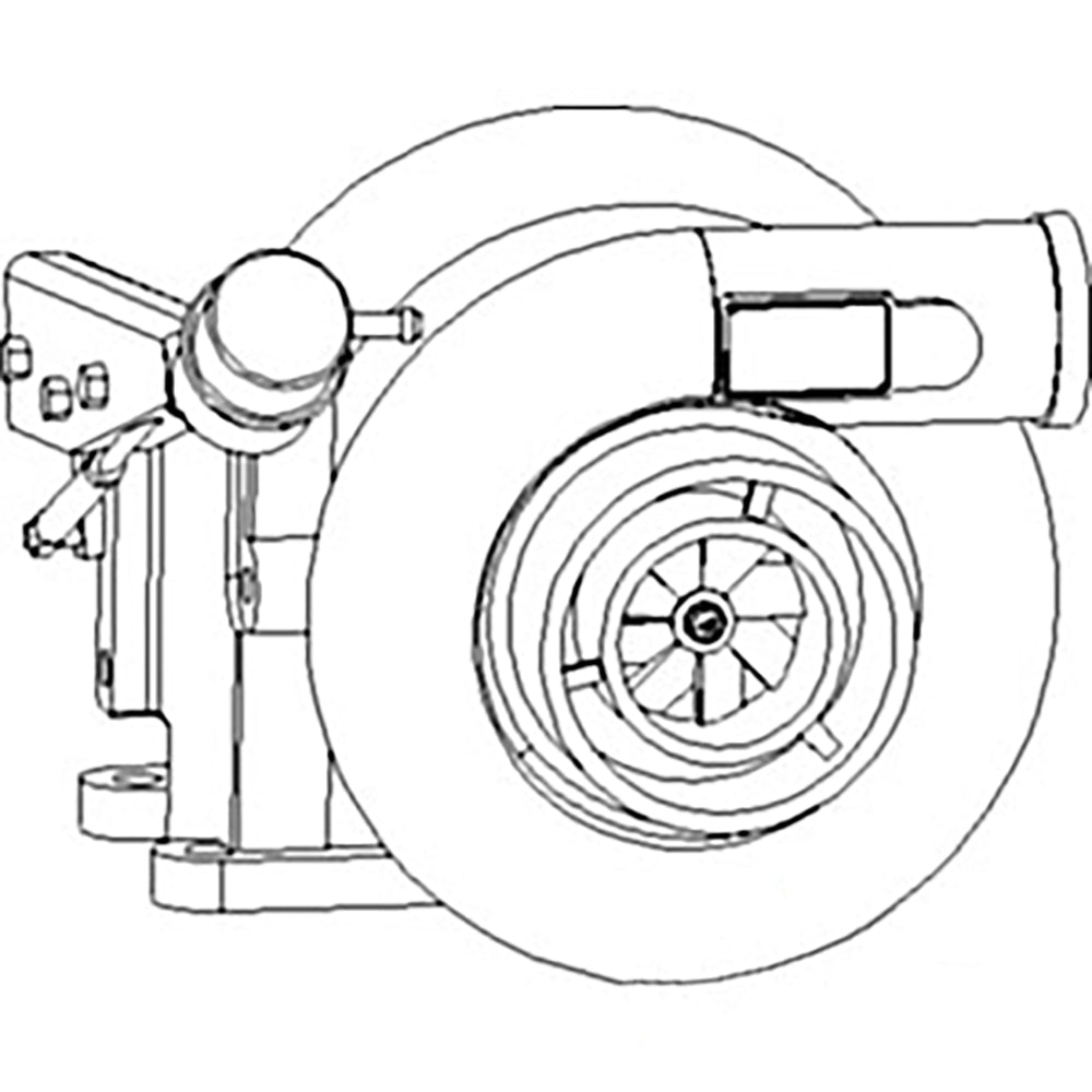 J802824 New Turbo Fits Case-IH Tractor Models 7220 7230 7240 8910 8920 +