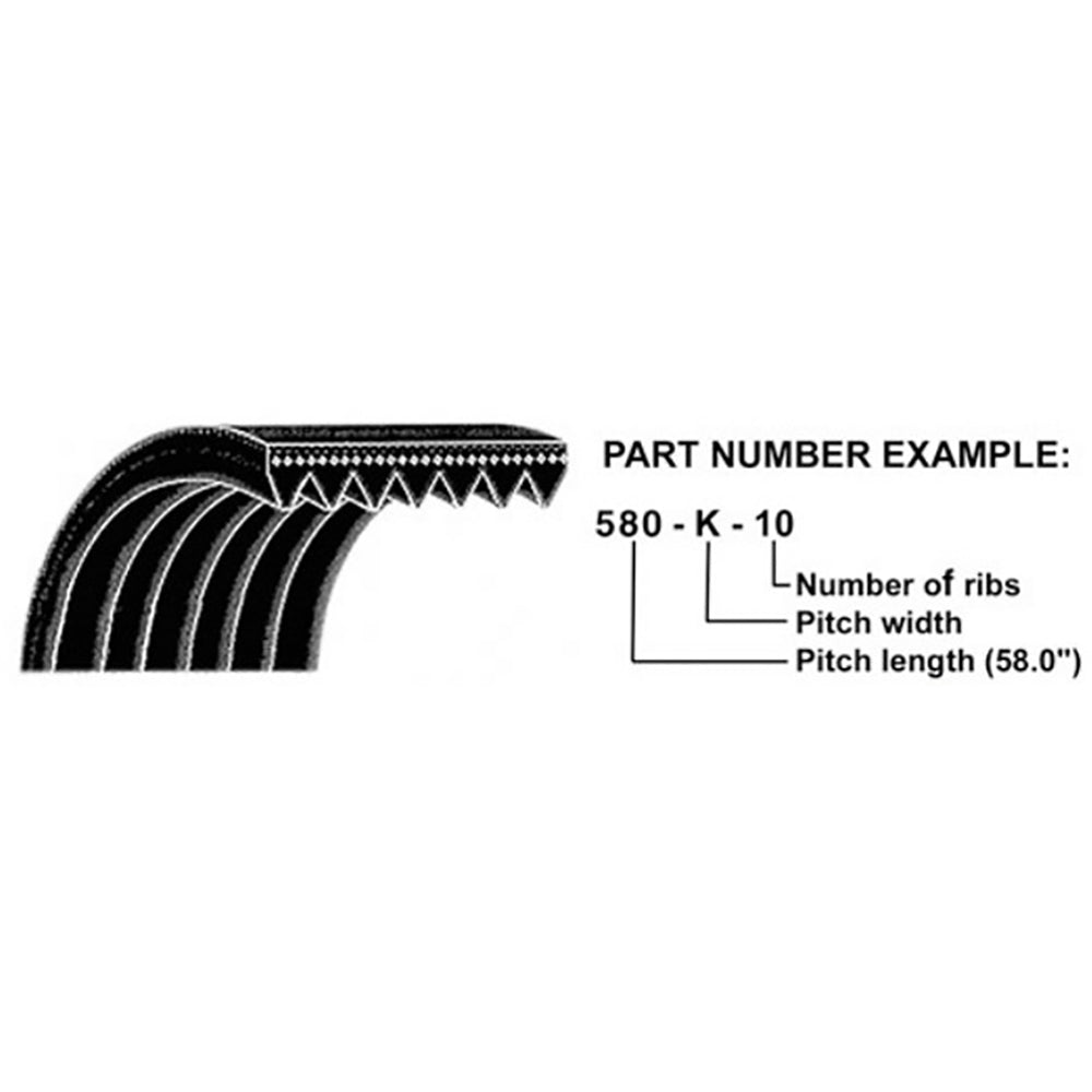 J911559 Fan Belt Fits Case IH 40XT 70XT 75XT 85XT 90XT 95XT 650G 850G 1840 1845C