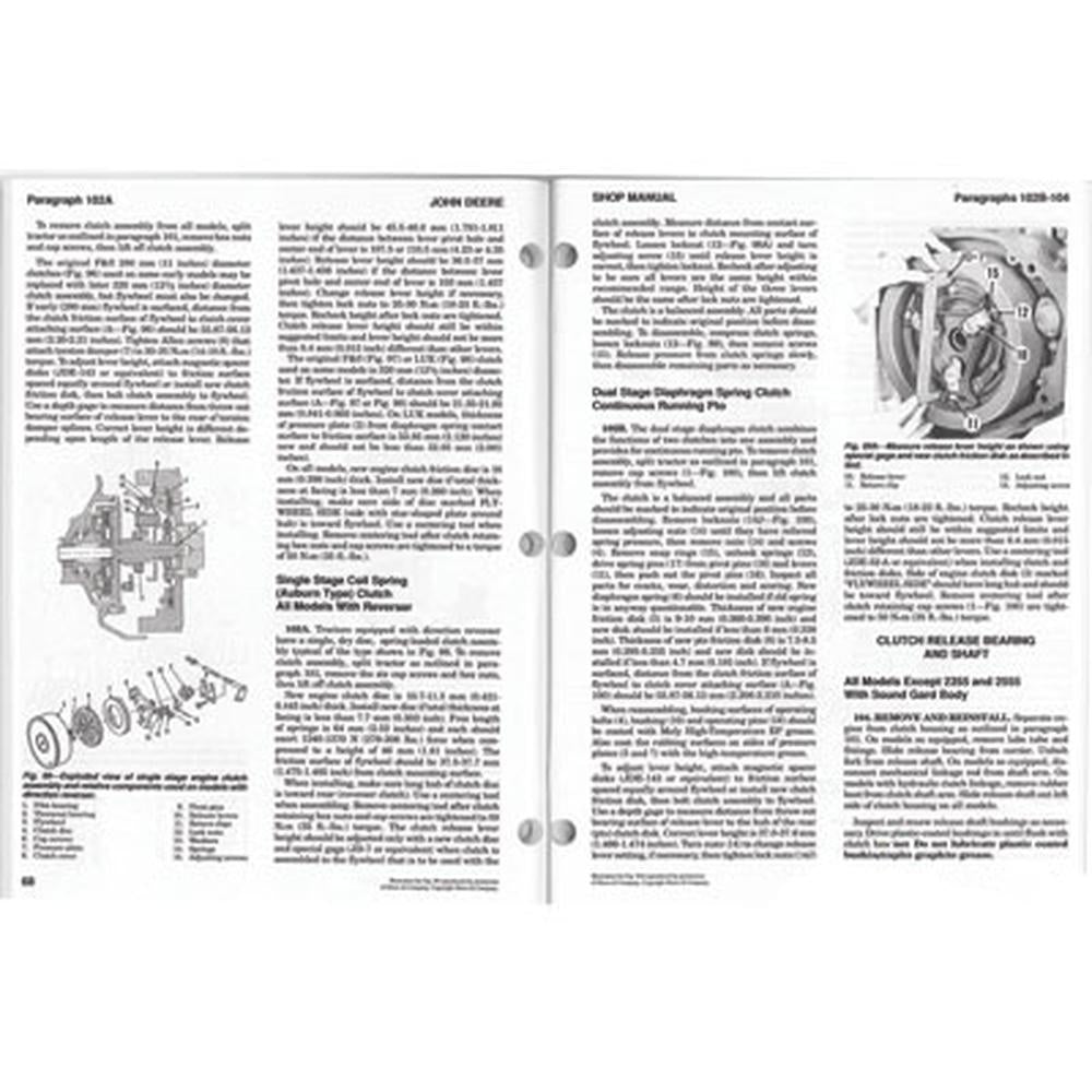 Fits JD58 I & T Shop Service Manual - Fits John Deere