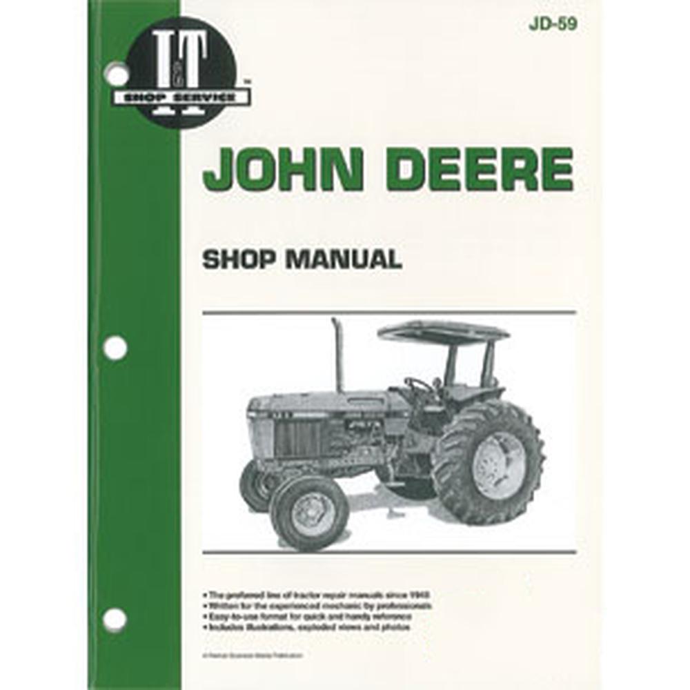 Shop Manual I&T JD-59 Fits John Deere Tractors 2750 2755 2855 2955