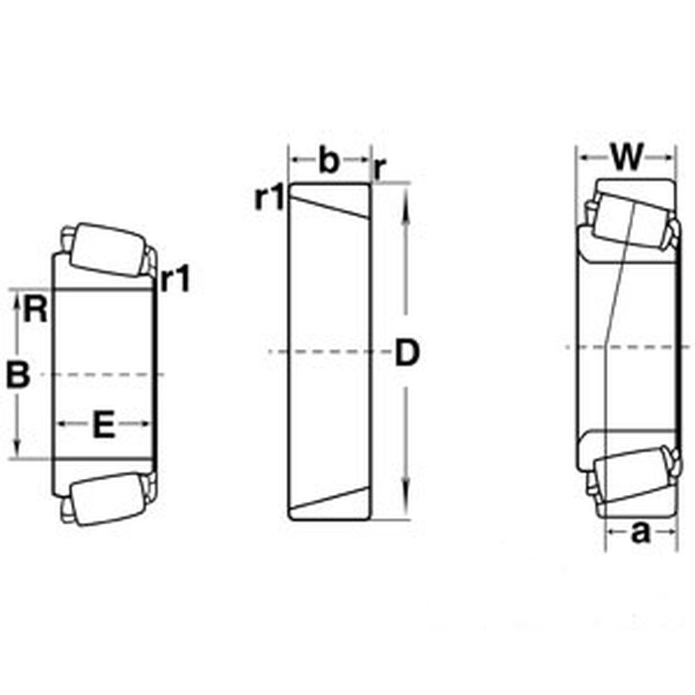A-3320-I Tapered Bearing Cup Fits John Deere Tractors