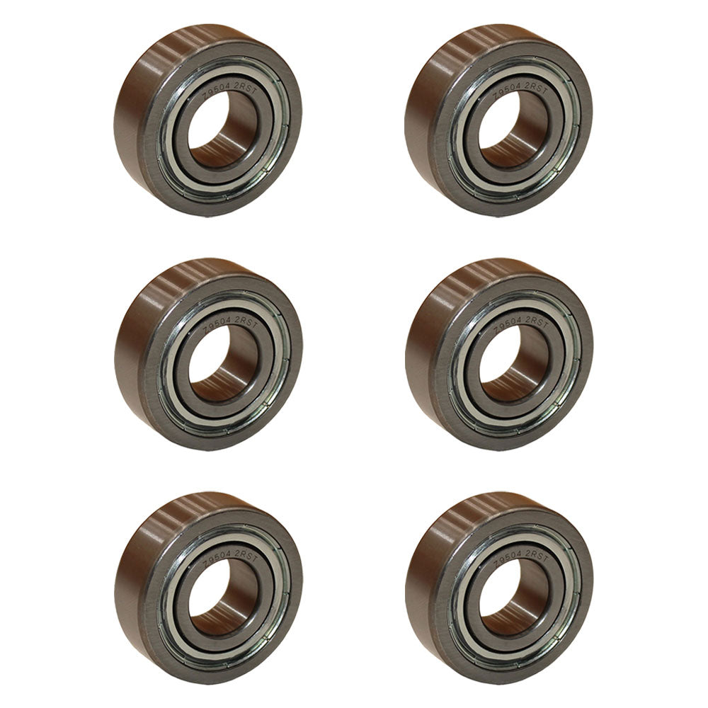 6 SPINDLE BEARINGS, HIGH SPEED, Fits John Deere HYDRO 185 (1986) 46", Fits JD929