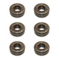 6 SPINDLE BEARINGS, HIGH SPEED, Fits John Deere HYDRO 185 (1986) 46", Fits JD929