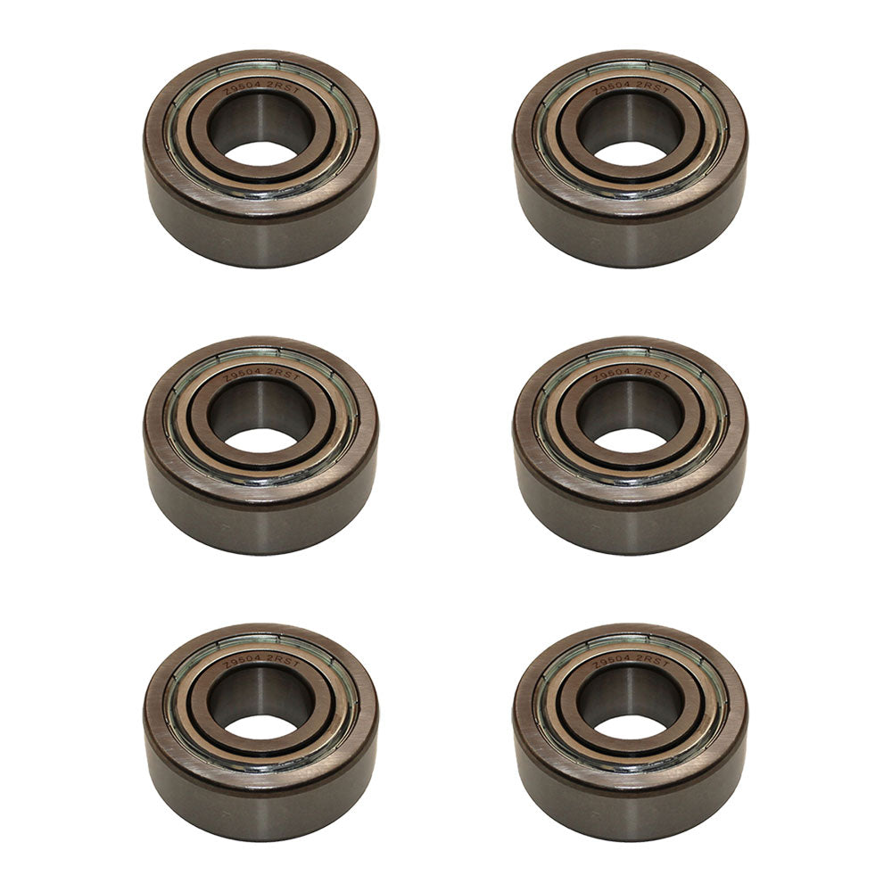 6 SPINDLE BEARINGS, HIGH SPEED, Fits John Deere HYDRO 185 (1986) 46", Fits JD929