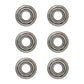 6 SPINDLE BEARINGS, HIGH SPEED, Fits John Deere HYDRO 185 (1986) 46", Fits JD929