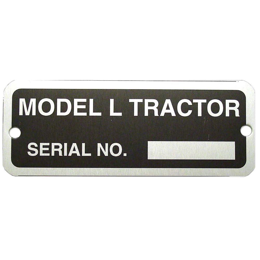 JDS717 Serial Number Tag w/ Rivets - Fits John Deere
