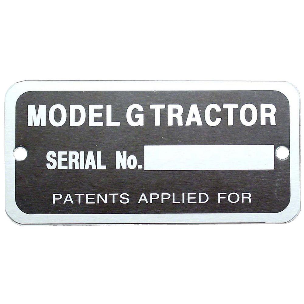 New Aftermarket Serial Number Tag with Rivets Fits John Deere G Fits JD 747