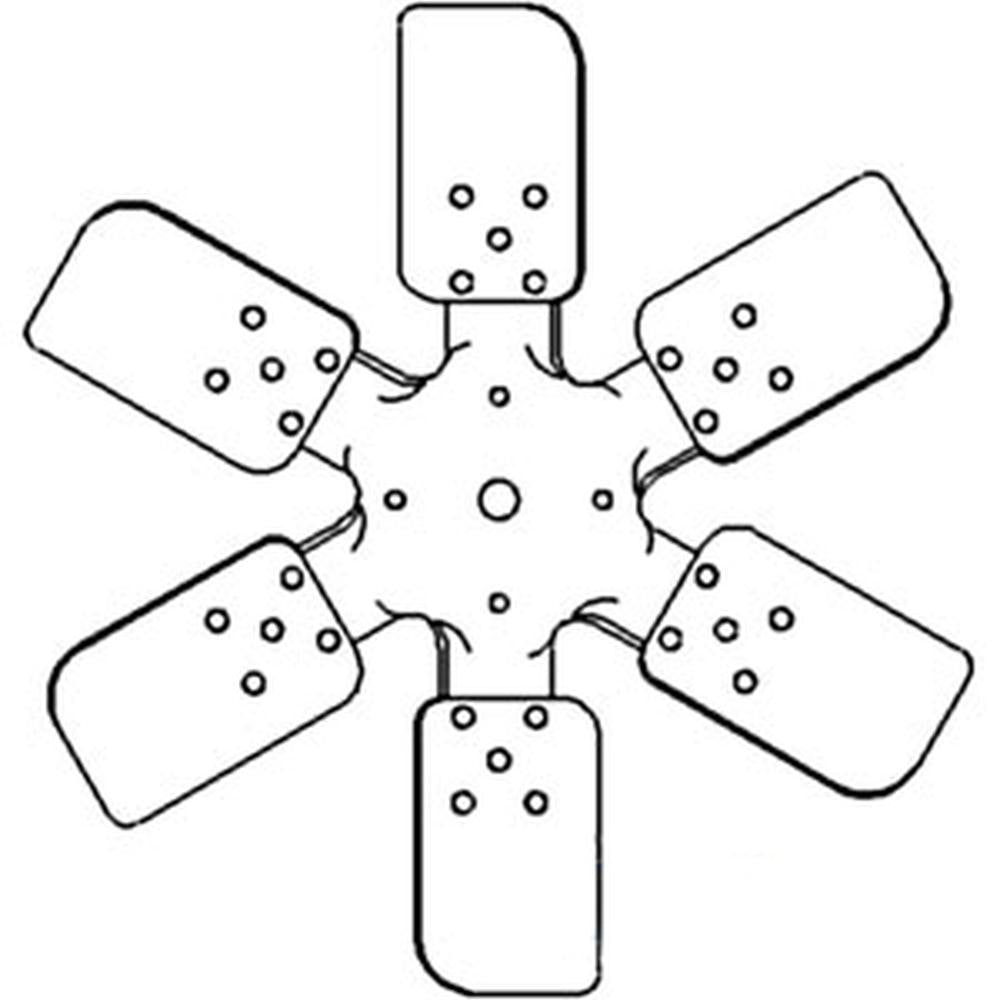 JE8600A 6 Blade Fan Fits Ford New Holland 1801 1811 1821 1841 1871 1881 203