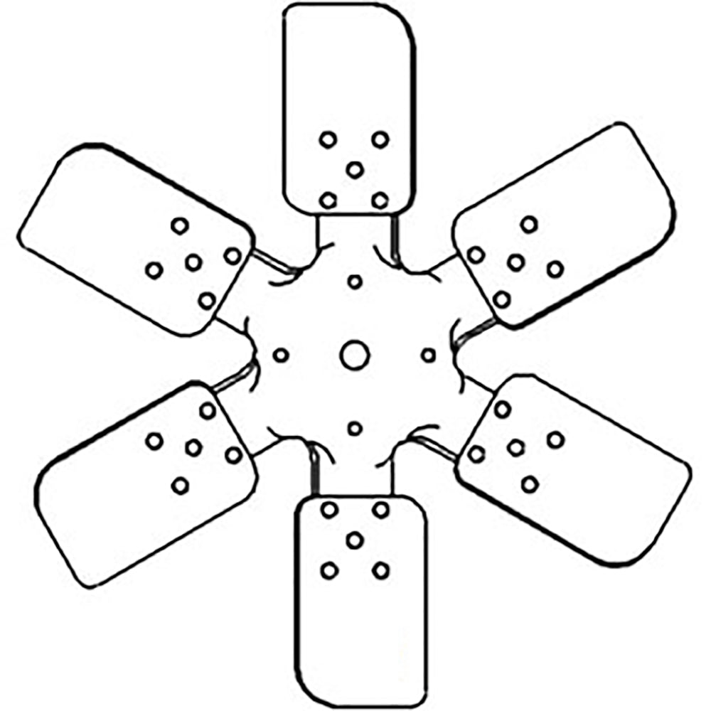 JE8600A 6 Blade Fan Fits Ford New Holland 1801 1811 1821 1841 1871 1881 203