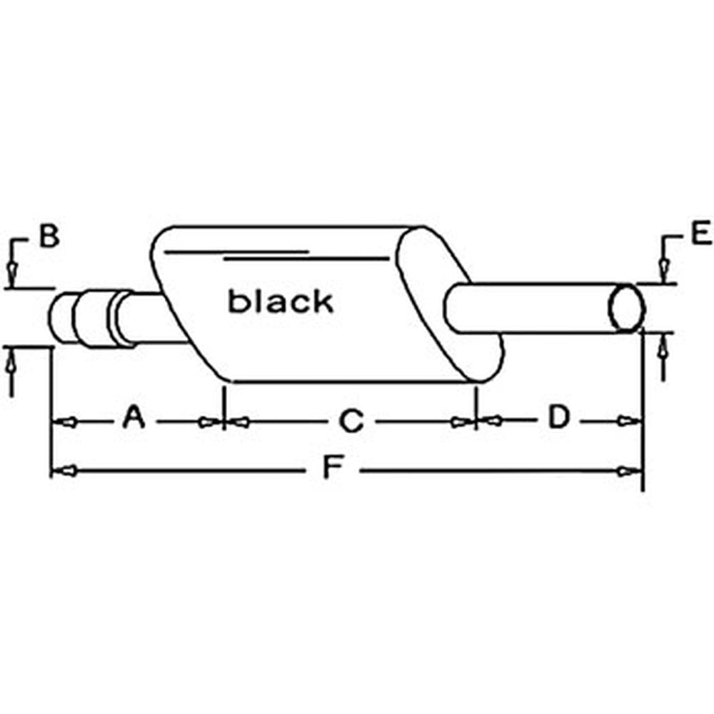 Muffler Fits Universal Products Replaces CA-28