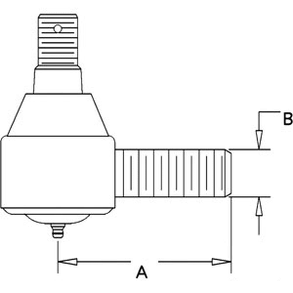 Tie Rod End Fits Case/International Harvester Replaces 104464