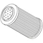 K210049 New Transmission Filter Fits Case-IH Tractor Models 1390 1394 1490
