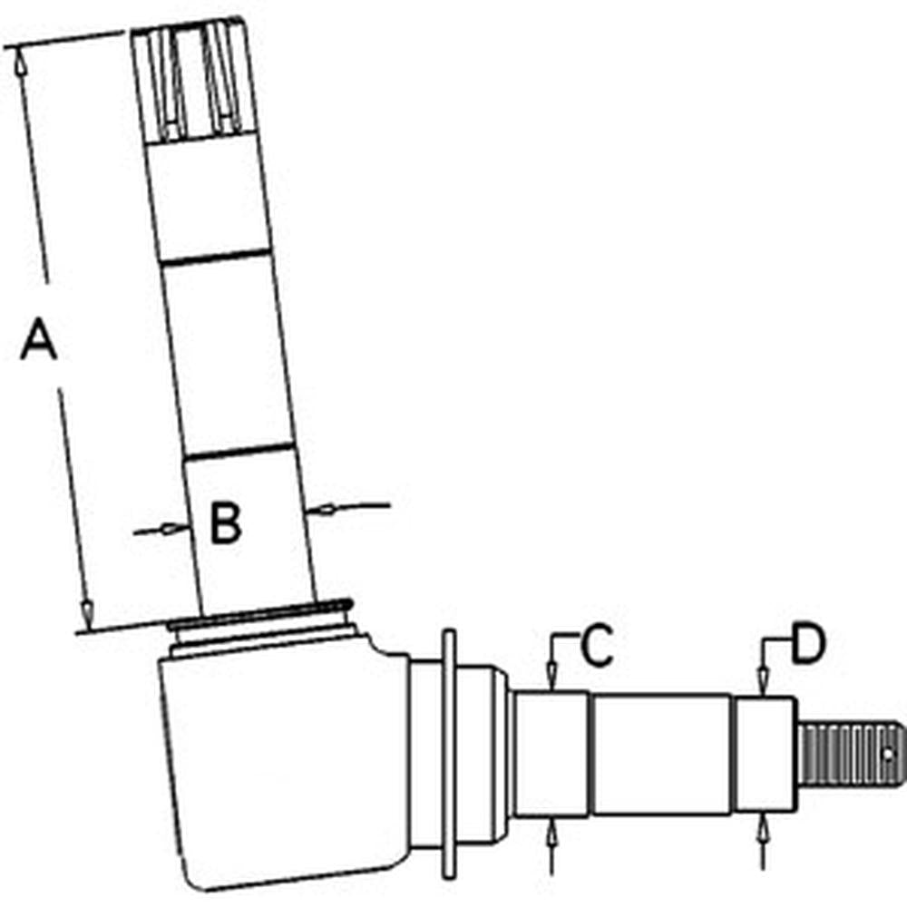 K262207 Spindle Right or Left Hand Fits Case and David Brown 885 990 ++ Tractors