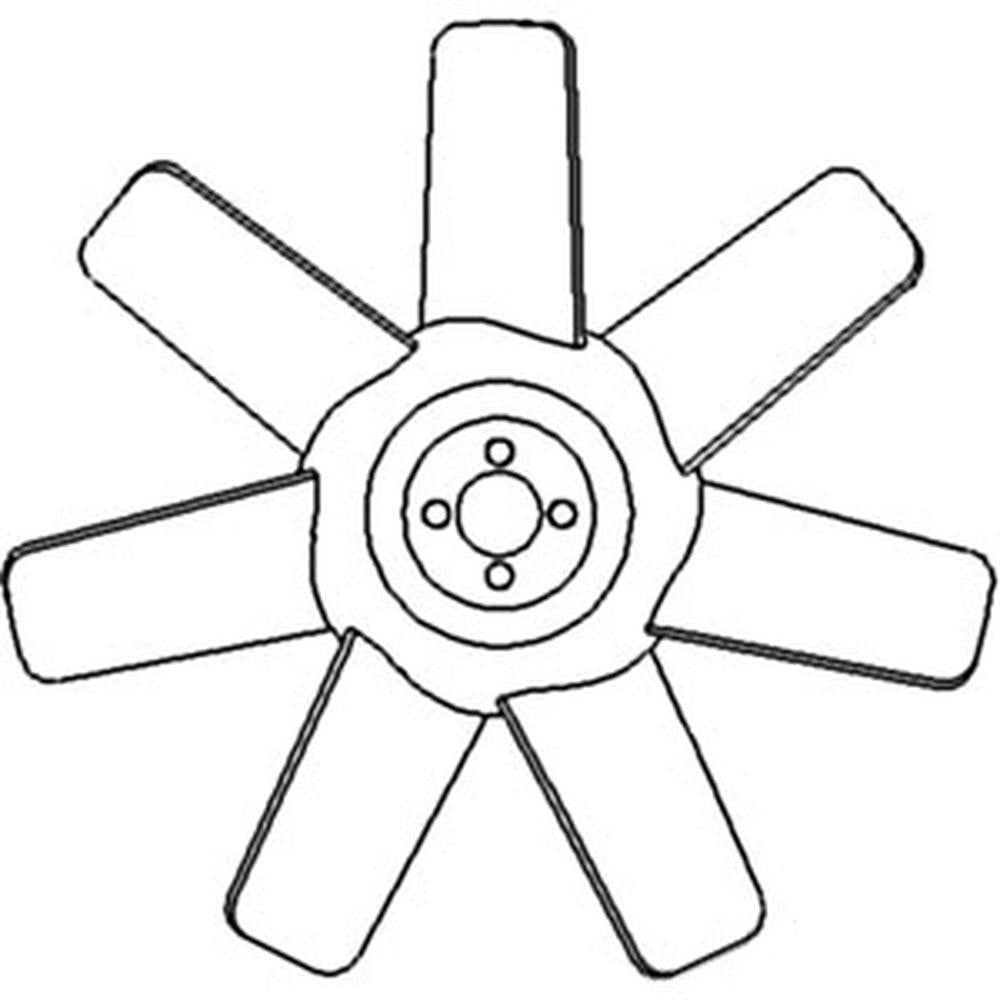 K921359 7 Blade Fan Fits Case-IH Tractor 1410 1412 990 995 996