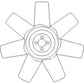 Fan Blade - 7 fits David Brown 885 880 780 K262890 Fits Case 1194 1190