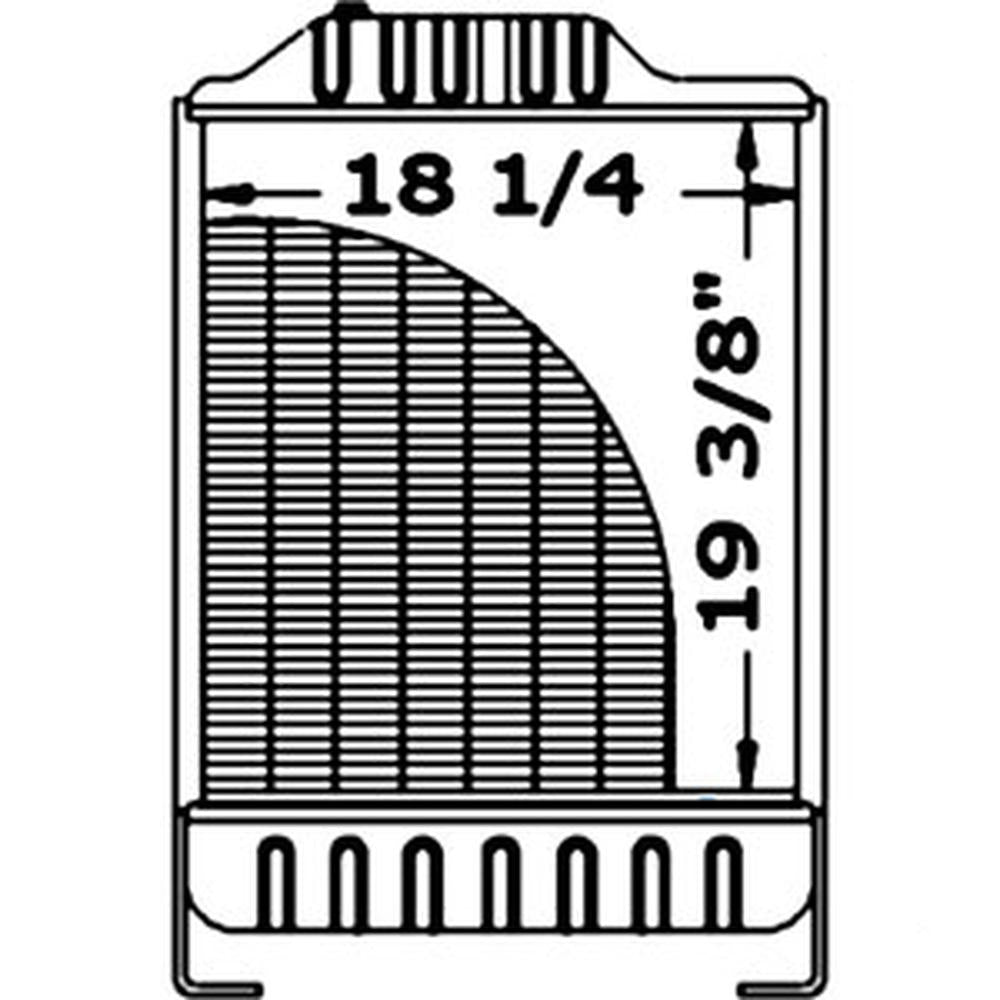 K307602 Radiator Fits Case IH Tractor 1494