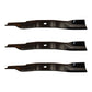 Set of (3)- 54" Blades For Kubota Compact Tractor BX1850, BX1860, BX1870, BX235