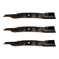 Set of 3 Mower blades to fit Fits Kubota RCK54-23ZG RCK54GR RCK54P-127Z