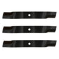 Set of 3 Mower blades to fit Fits Kubota RCK54-23ZG RCK54GR RCK54P-127Z