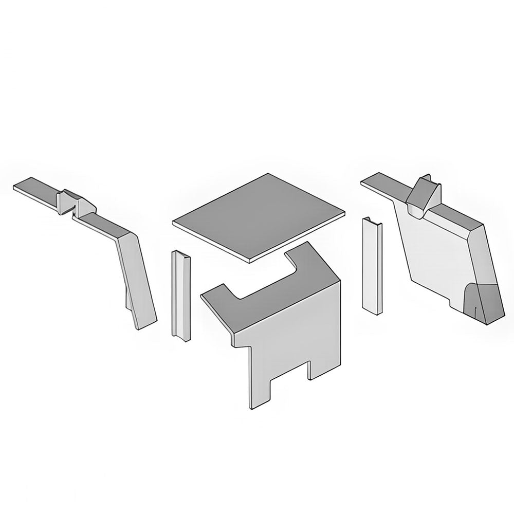 New 6 Piece Black Cab Kit w/ Headliner Fits Case-IH Tractor Models 2090 +