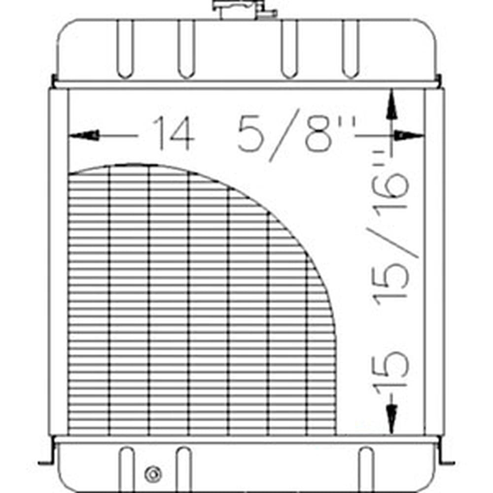One New Aftermarket Radiator K922737 Fits David Brown Tractors 780 885
