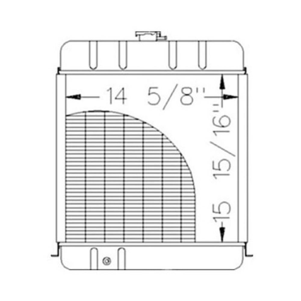 Radiator Fits Case/International Harvester Replaces K922737