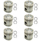 K946354 Six Pistons K206974 Fits David Brown AD6/55 Tractor Engines AD4/55T