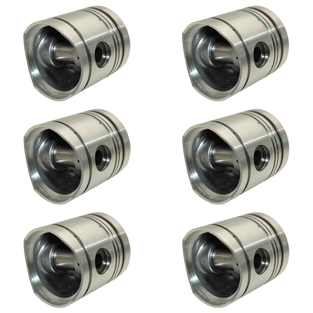K946354 Six Pistons K206974 Fits David Brown AD6/55 Tractor Engines AD4/55T