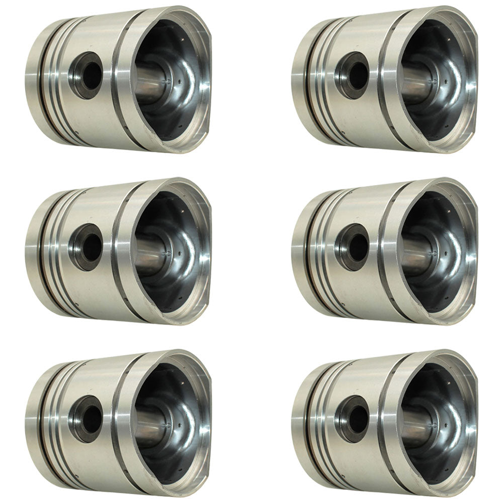 K946354 Six Pistons K206974 Fits David Brown AD6/55 Tractor Engines AD4/55T