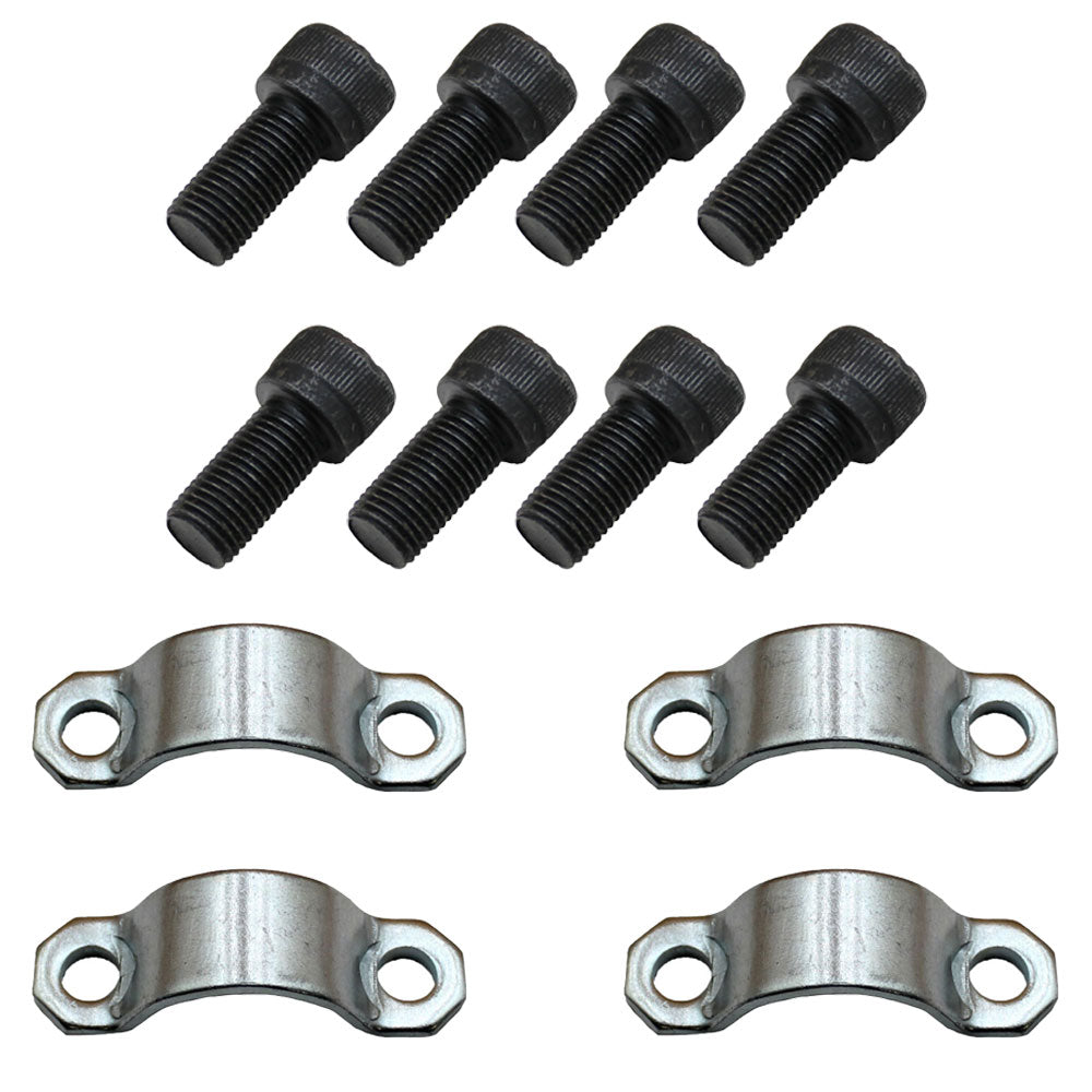 Cross Straps (4) w/ Propshaft Strap Screws (8) 116/00525 826/00892 Fits JCB