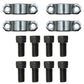 Cross Straps (4) w/ Propshaft Strap Screws (8) 116/00525 826/00892 Fits JCB
