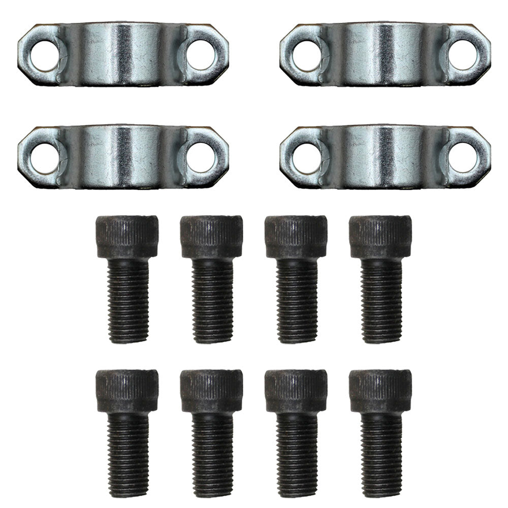 Cross Straps (4) w/ Propshaft Strap Screws (8) 116/00525 826/00892 Fits JCB