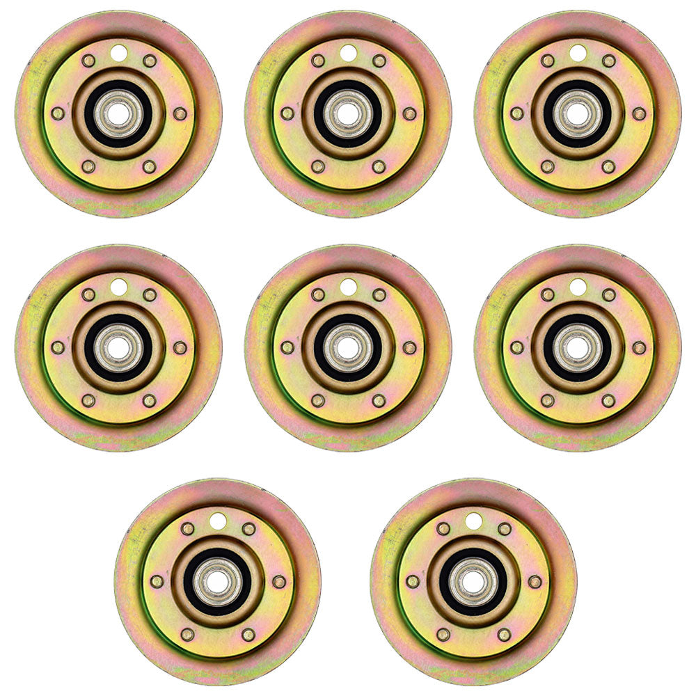 Qty 8: Flat Idler Pulleys  Fits Husqvarna Replaces 532 13 14-94