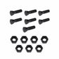 7 - Plow Bolt and Nut for Blades / Cutting Edges - 3/4-10x3 - Grade 8, Dome Head