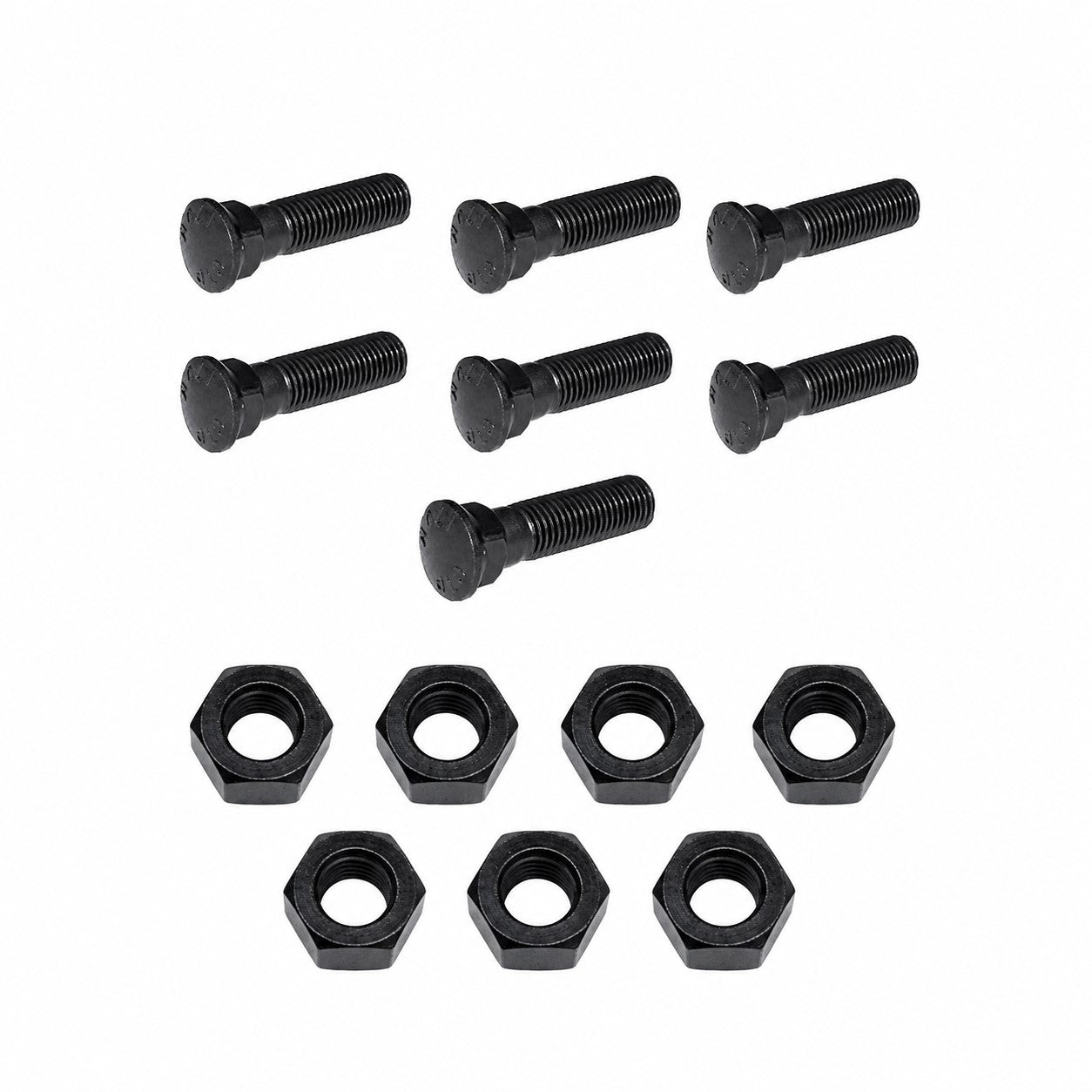 7 - Plow Bolt and Nut for Blades / Cutting Edges - 3/4-10x3 - Grade 8, Dome Head