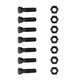 7 - Plow Bolt and Nut for Blades / Cutting Edges - 3/4-10x3 - Grade 8, Dome Head