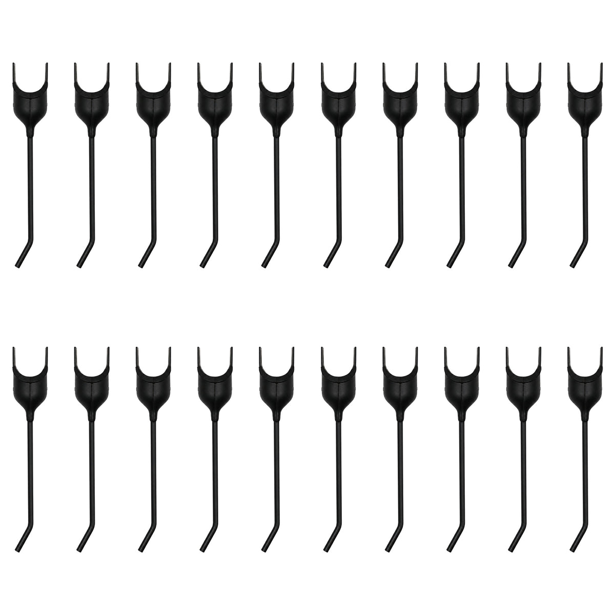 (20) Rubber Mounted Rake Teeth AE24953 AE47389 Fits John Deere 650 640 660 662