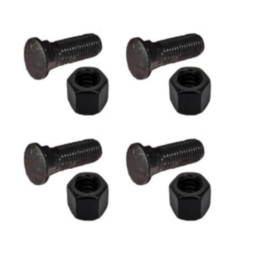 (4) Plow Bolt & Nut for Blades Cutting Edges 5/8-11x2 1/4 Grade 8 PM06705