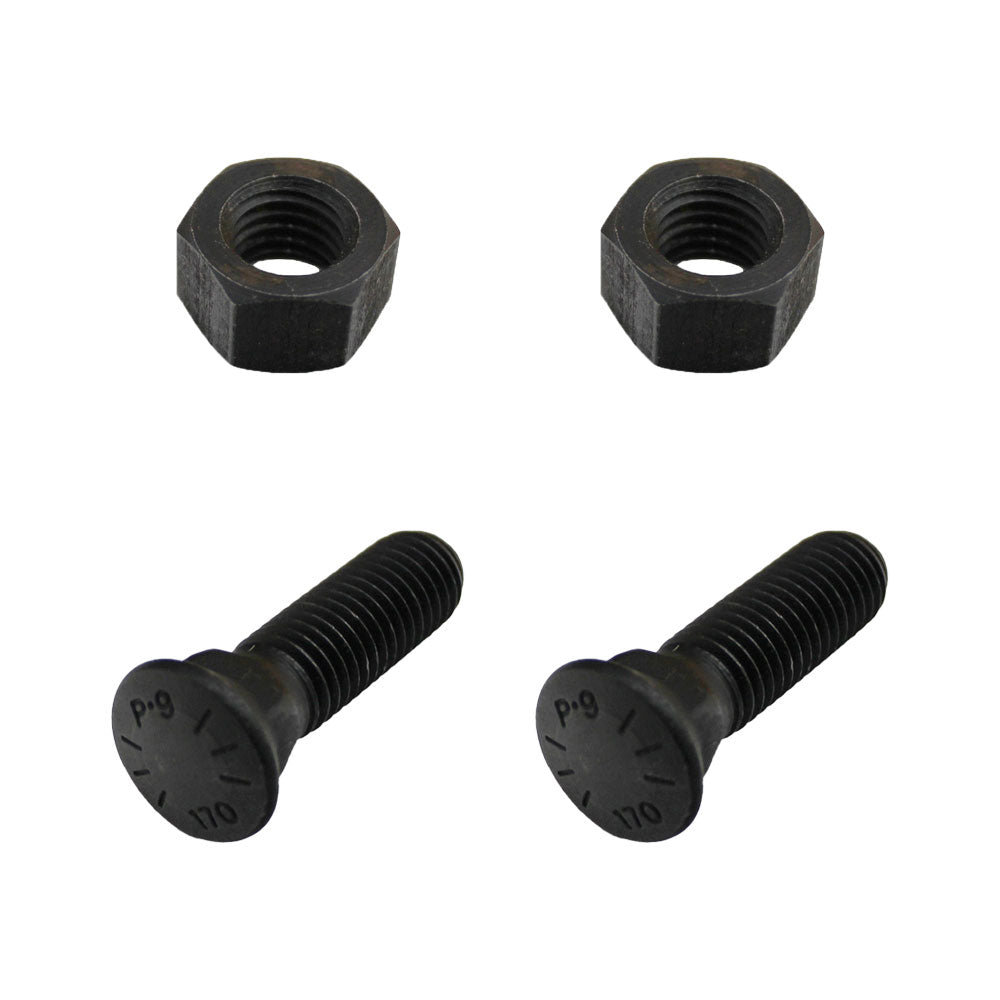 10 - Plow Bolt & Nut for Blades/ Cutting Edge, 5/8-11x2 1/4 - Grade 8, Dome Head