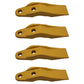 Qty 4: Skid Steer Unitooth	w/ Hardware
 Fits Caterpillar Replaces 132-4720