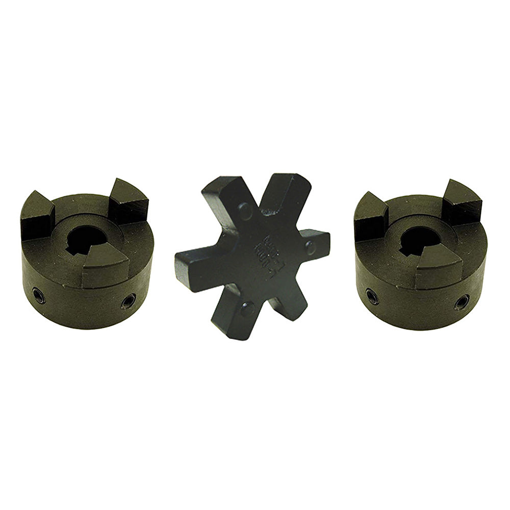 L095 Series L Jaw Coupling Set with Rubber Insert 1.125" x 1.125" Fits Lovejoy