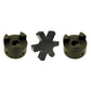 L095 1-1/8 X 1-1/8 Flexible 3Pc. L-Jaw Coupling Set Buna-N NBR Rubber Spider