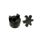 L095 Flexible L-Jaw Coupling Coupler Set with NBR Rubber Spider 1/2" to 1/2"